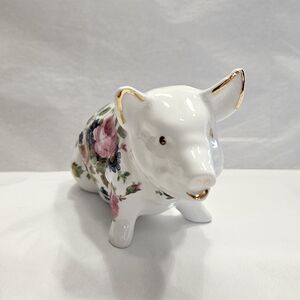 Adorable Porcelain Pig by Crown China England.